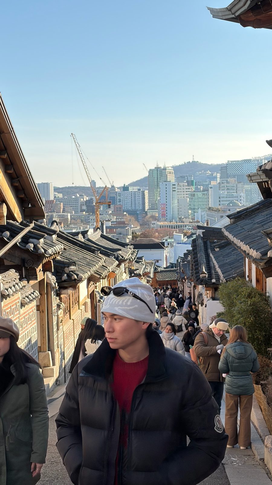 Walking through Bukchon Hanok Village, Seoul